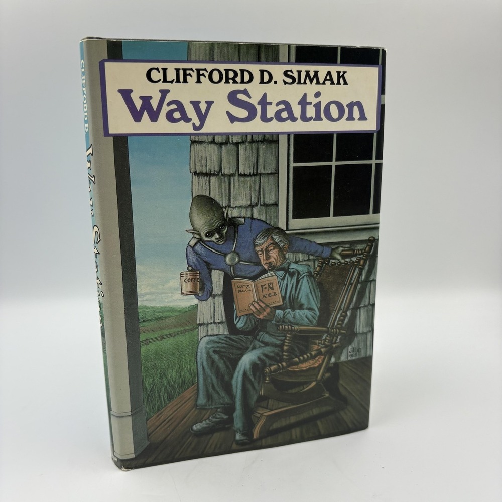 Vintage Way Station Clifford D. Simak Doubleday Hardcover Sci-Fi‎ DJ 1963 Novel